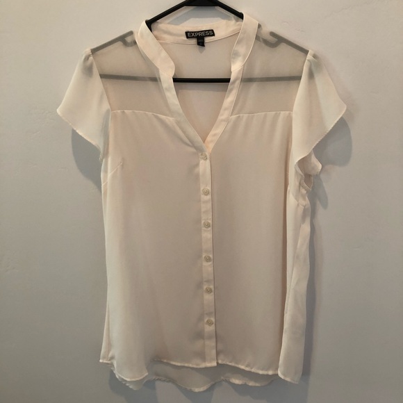 Express White Shirt Sz Small - Picture 1 of 6